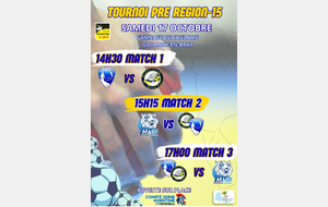 Tournoi Pré-Région -15
