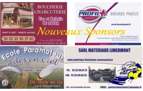 Nouveaux sponsors...