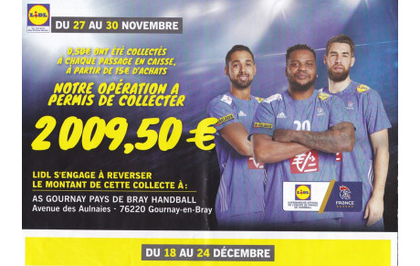 LIDL Résultat de la collecte