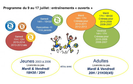 Retour au Hand, le VRAI ou presque pour les adultes !!! Venez nous rejoindre les 9, 13 et 16 juillet à 20h