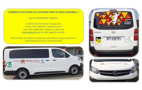Préparation de la saison 2021-2022 : Recherche de Partenaires &quot;Minibus&quot;