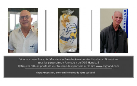 Des &quot;commerciaux&quot; plein d'attention : Merci Dom et François et mille mercis à nos partenaires