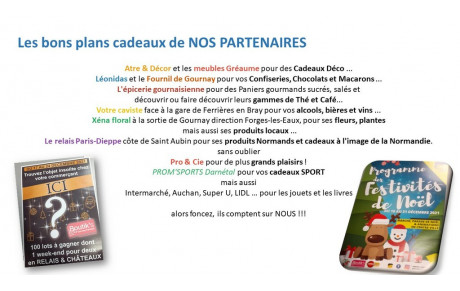 Nos partenaires sont à nos côtés, ne les oublions pas !