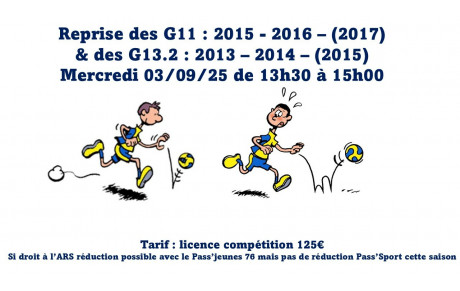 Reprise des compétiteurs